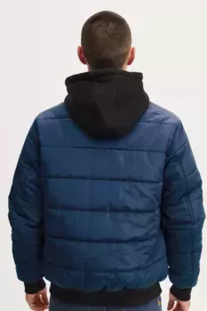 Короткая куртка из смеси "BLEND BHOuterwear", с капюшоном, цвет Dress Blues