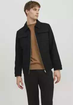 Короткая куртка Jack & Jones "JJJEMORRISON WOOL JACKET SN", черный