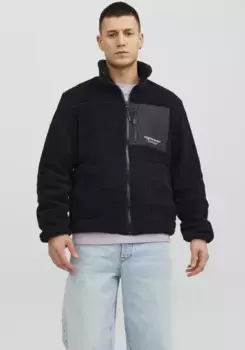 Короткая куртка Jack & Jones "JORVESTERBRO TEDDY JACKET NOOS", черный