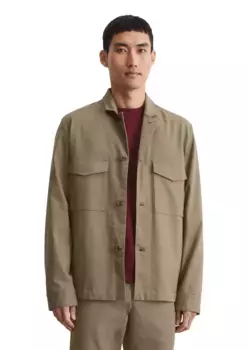 Короткая куртка Marc O'Polo из смеси лиоцелла и хлопка, без капюшона, коричневый