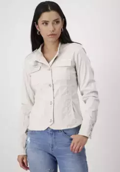 Короткая куртка Monari с карманами с клапанами, бежевый