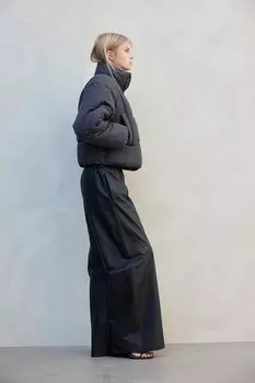 Короткая куртка пуховик H&M, серый