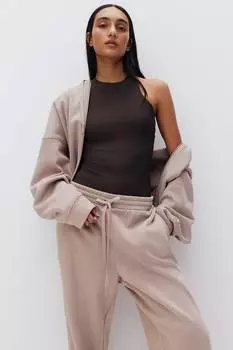Короткая куртка с капюшоном H&M, розовый
