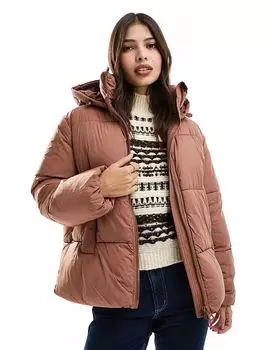 Короткая куртка с капюшоном в цвете spice Vero Moda
