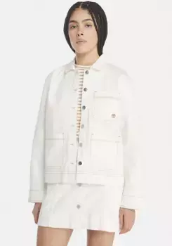 Короткая куртка Timberland "KEMPSHIRE REFIBRA UNDYED DENIM CHOR", белый