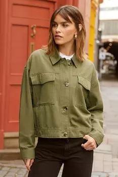 Короткая куртка в практичном стиле Friends Like These, зеленый