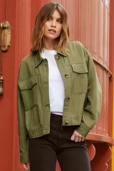 Короткая куртка в практичном стиле Friends Like These, зеленый