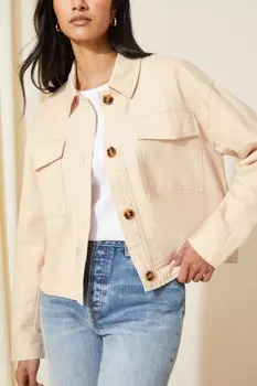 Короткая куртка в практичном стиле Friends Like These, бежевый