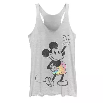 Короткая майка с радужным знаком мира Disney Микки Мауса для юниоров Licensed Character