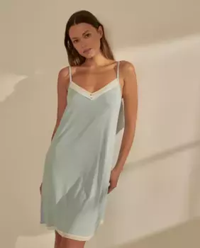 Короткая ночная рубашка на бретелях nfasis, цвет Jabn