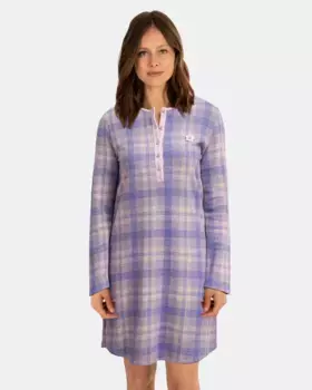 Короткая ночная рубашка с длинными рукавами Massana, фиолетовый