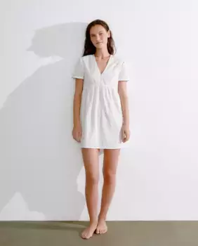 Короткая ночная рубашка с принтом Easy Wear, цвет 120 Crudo