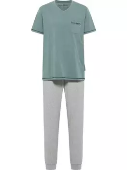 Короткая пижама BRUNO BANANI BURKE, цвет mottled grey/Jade