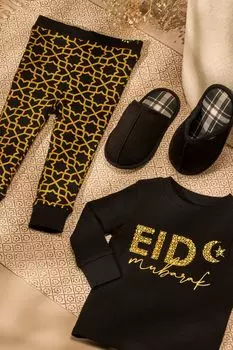 Короткая пижама EID Next, черный