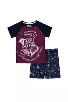 Короткая пижама Хогвартса Harry Potter, мультиколор