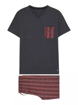 Короткая пижама HOM Ottawa, серый