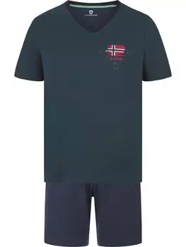 Короткая пижама Jan Vanderstorm Edin, темно-синий