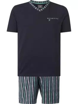 Короткая пижама Jan Vanderstorm Hager, темно-синий