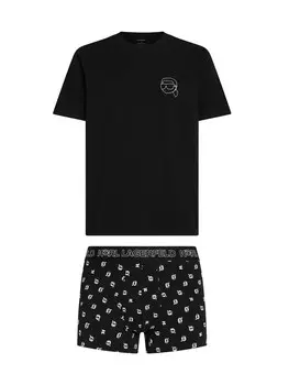 Короткая пижама Karl Lagerfeld, черный