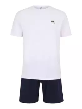 Короткая пижама Karl Lagerfeld IKON, белый
