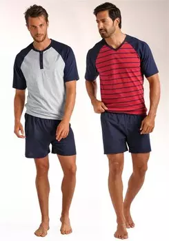 Короткая пижама LE JOGGER, морской синий