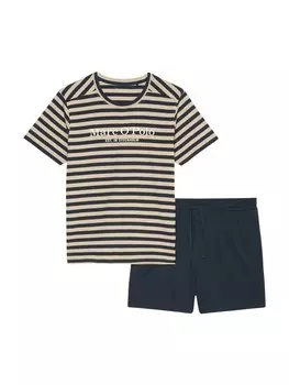 Короткая пижама Marc O'Polo, цвет Beige/Black