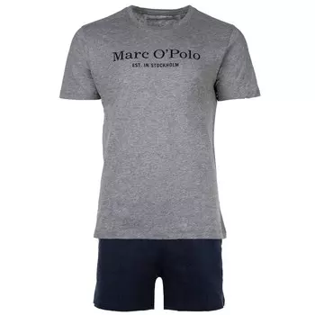 Короткая пижама Marc O'Polo, цвет Navy/mottled grey