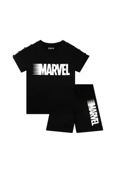 Короткая пижама Marvel, черный