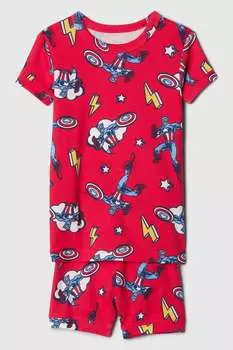 Короткая пижама Marvel из органического хлопка (от 6 месяцев до 5 лет) Gap, красный