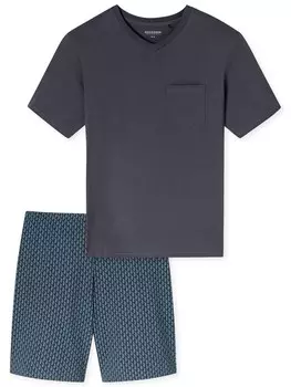Короткая пижама SCHIESSER Comfort Essentials, цвет Graphite