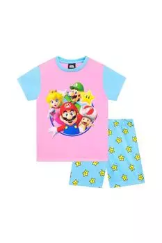 Короткая пижама Super Mario, мультиколор