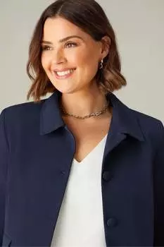 Короткая приталенная куртка Live Unlimited, синий