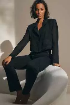 Короткая прозрачная куртка Next, черный