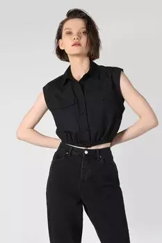 Короткая рубашка без рукавов Colin'S, черный