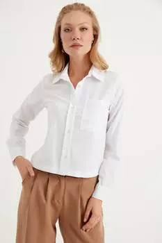 Короткая рубашка с карманами Herita, белый