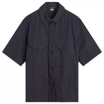 Короткая рубашка свободного кроя C.P. Company, цвет total eclipse