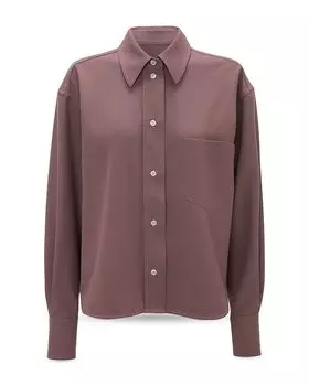 Короткая рубашка Victoria Beckham, фиолетовый