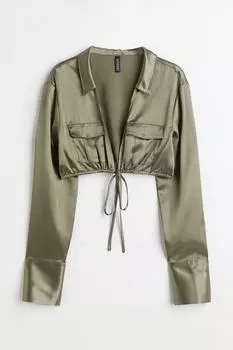 Короткая рубашка в деловом стиле H&M