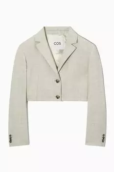 Короткая шерстяная куртка-regular fit COS, цвет Kamie – melan