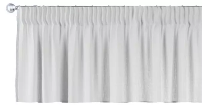 Короткая штора Dekoria Leinen, 130x1x40 см, белый