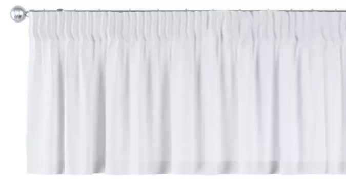 Короткая штора Dekoria Loneta, 260x1x40 см, белый