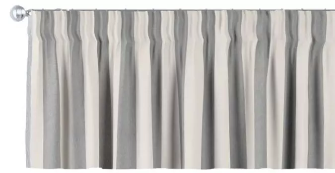 Короткая штора Dekoria Quadro, 130x1x40 см цвет weie streifen