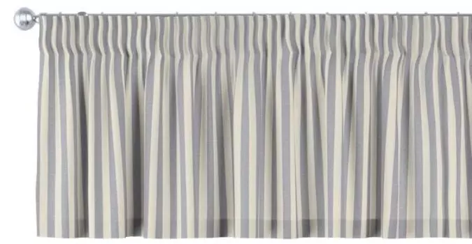 Короткая штора Dekoria Quadro, 390x1x40 см, синий