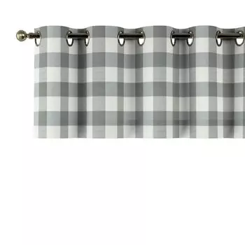 Короткая штора с люверсами Dekoria, черный