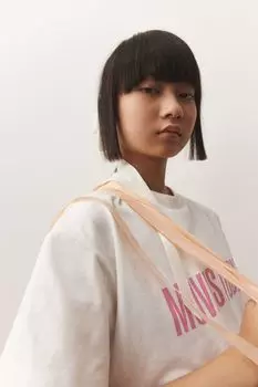 Короткая спортивная рубашка drymove H&M, белая