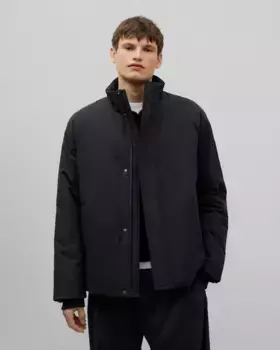 Короткая стеганая мужская куртка Adolfo Dominguez, черный