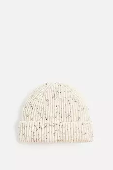 Короткая структурированная шапка ZARA, экрю