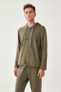 Короткая толстовка на молнии Dagi, хаки