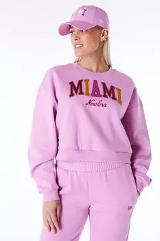 Короткая толстовка с заполнением New Era, пастельно-розовый