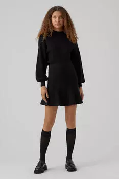 Короткая трикотажная юбка Vero Moda, черный